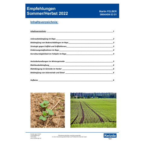 Regionalempfehlung Herbst 2022 - Felber